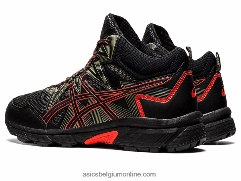 gel-onderneming 8 mt V6HXR2726 zwarte/cherrytomaat Asics