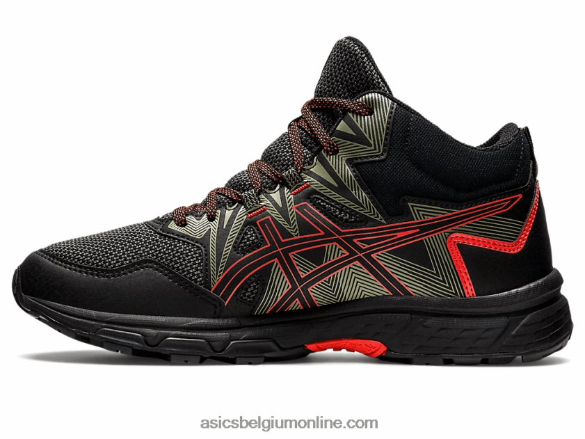gel-onderneming 8 mt V6HXR2726 zwarte/cherrytomaat Asics