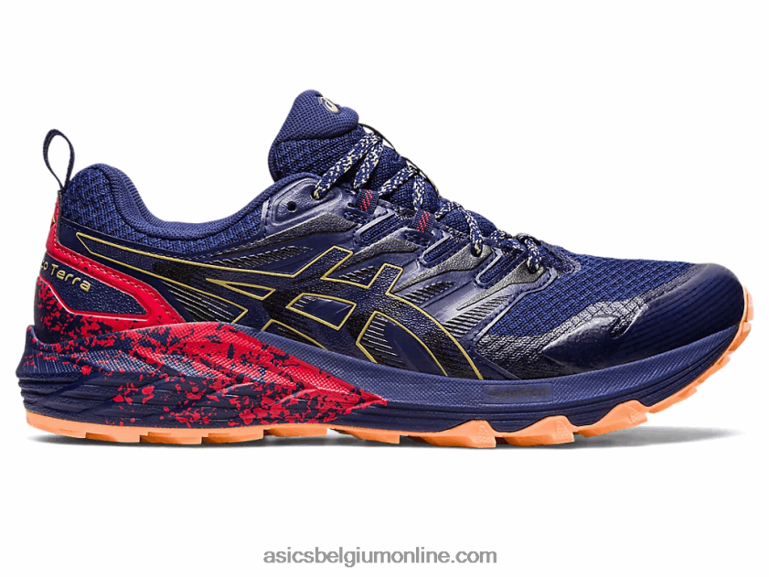 gel-trabuco terra V6HXR2637 indigoblauw/olijfolie Asics
