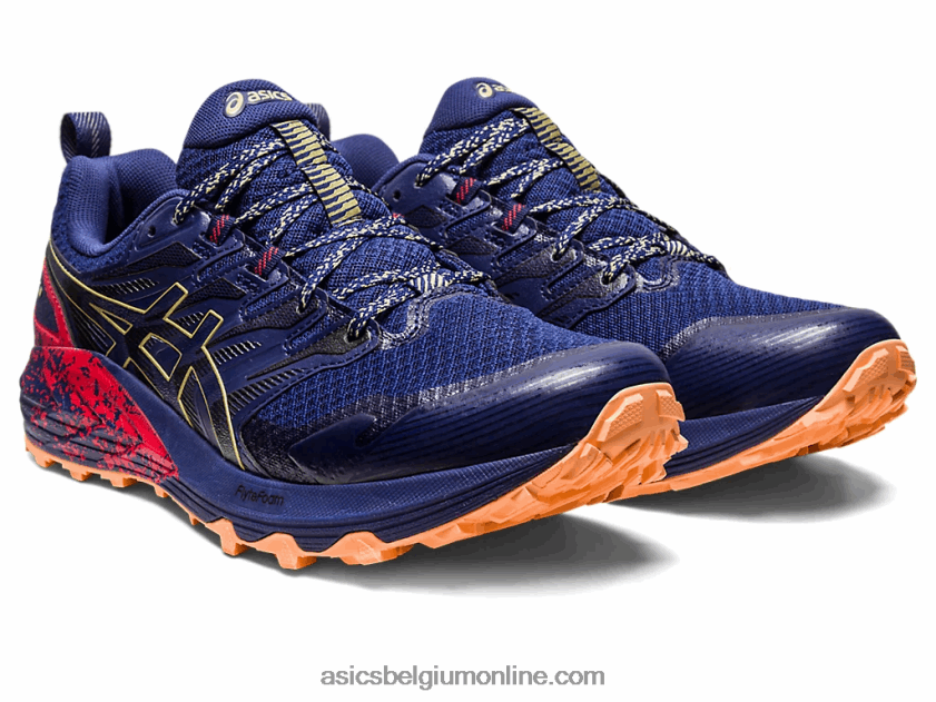 gel-trabuco terra V6HXR2637 indigoblauw/olijfolie Asics
