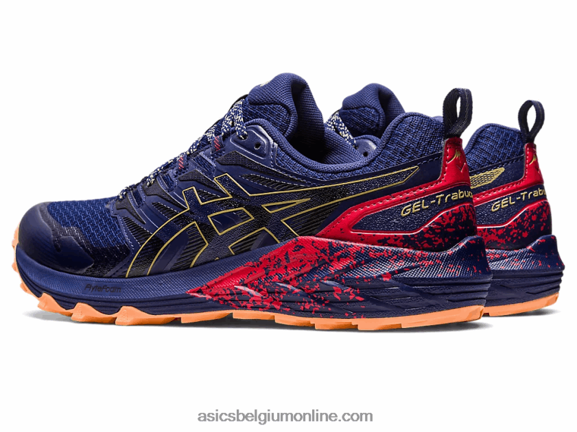 gel-trabuco terra V6HXR2637 indigoblauw/olijfolie Asics