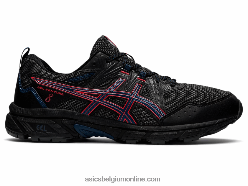 gelventure 8 V6HXR21488 zwart/vurig rood Asics