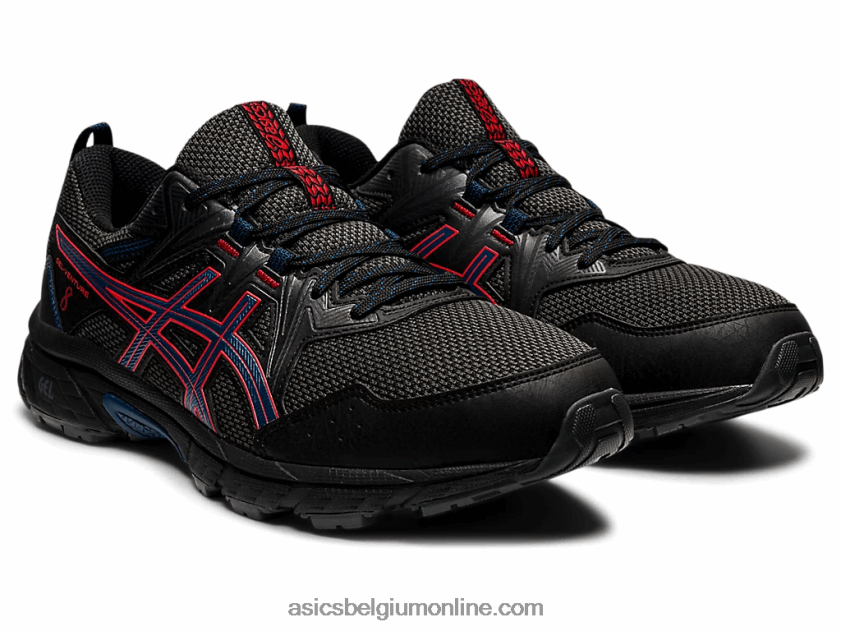 gelventure 8 V6HXR21488 zwart/vurig rood Asics