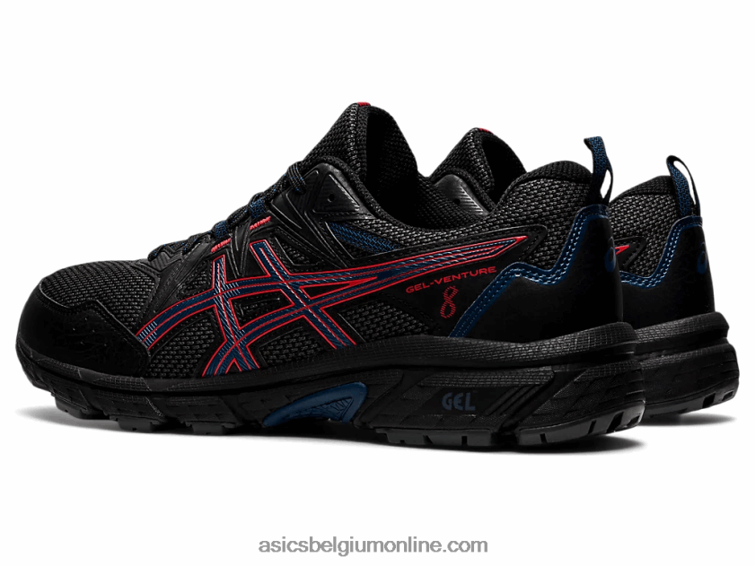 gelventure 8 V6HXR21488 zwart/vurig rood Asics