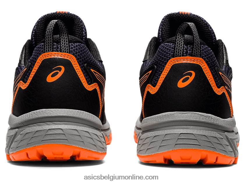 gelventure 8 V6HXR21490 zwart/schokkend oranje Asics