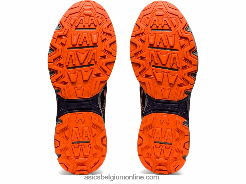 gelventure 8 V6HXR21490 zwart/schokkend oranje Asics