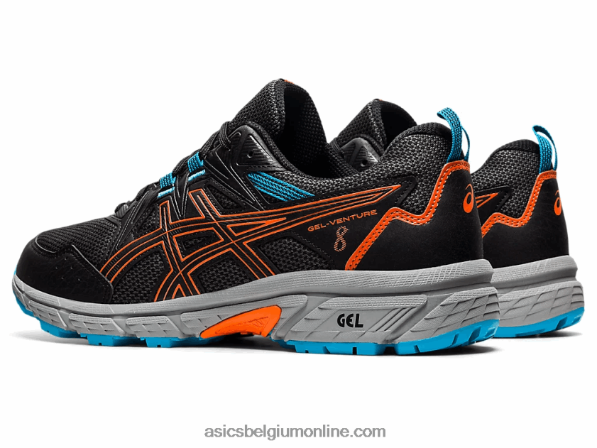 gelventure 8 V6HXR21898 zwart/goudsbloem oranje Asics