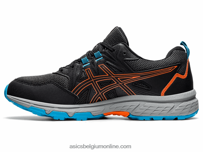 gelventure 8 V6HXR21898 zwart/goudsbloem oranje Asics