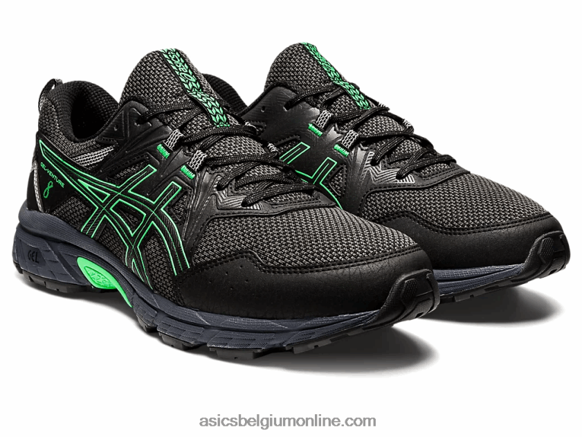 gelventure 8 V6HXR2947 zwart/nieuw blad Asics