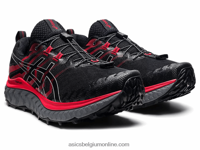 trabuco max V6HXR21862 zwart/elektrisch rood Asics