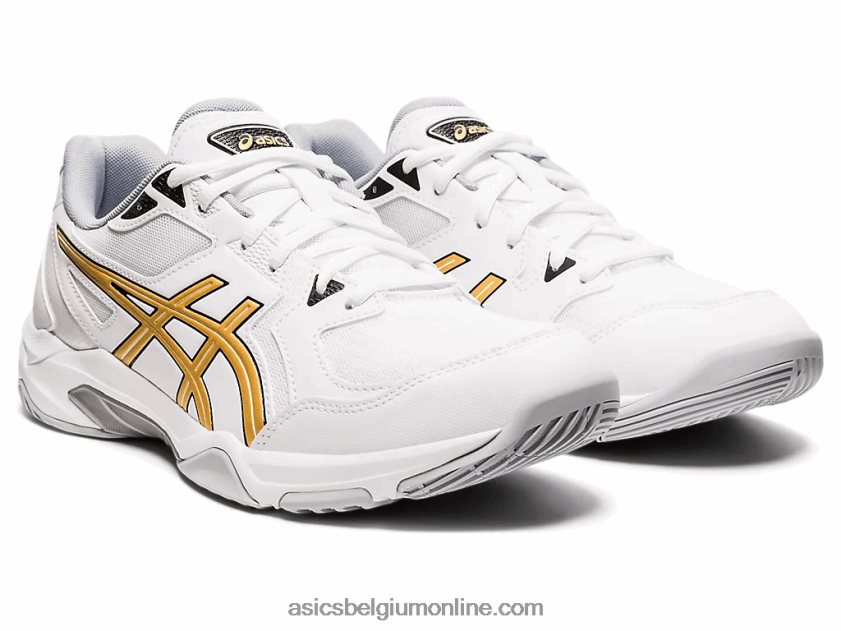 gelraket 10 V6HXR21890 wit/puur goud Asics