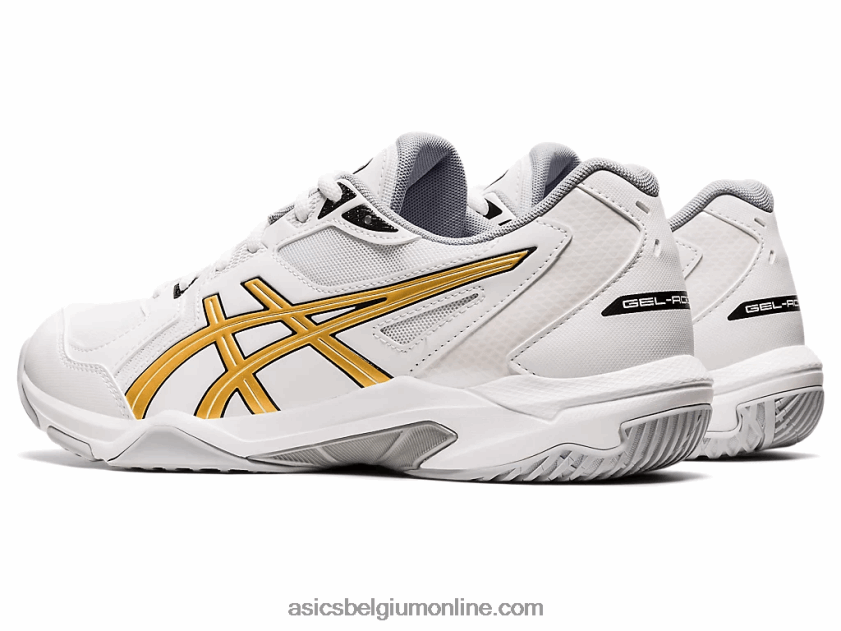 gelraket 10 V6HXR21890 wit/puur goud Asics