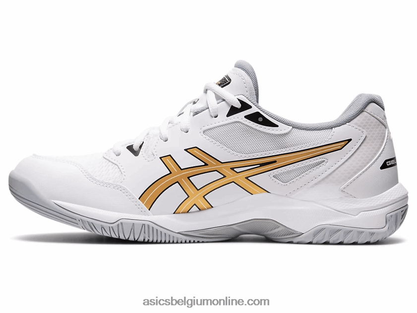 gelraket 10 V6HXR21890 wit/puur goud Asics