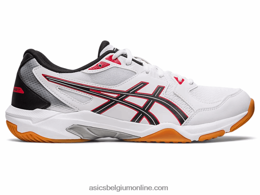 gelraket 10 V6HXR231 wit/klassiek rood Asics