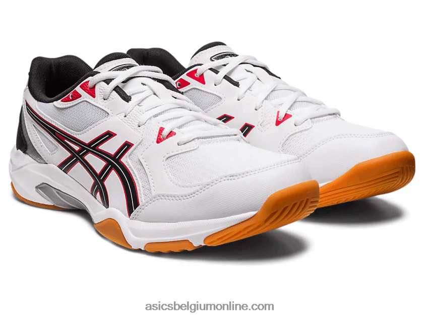 gelraket 10 V6HXR231 wit/klassiek rood Asics