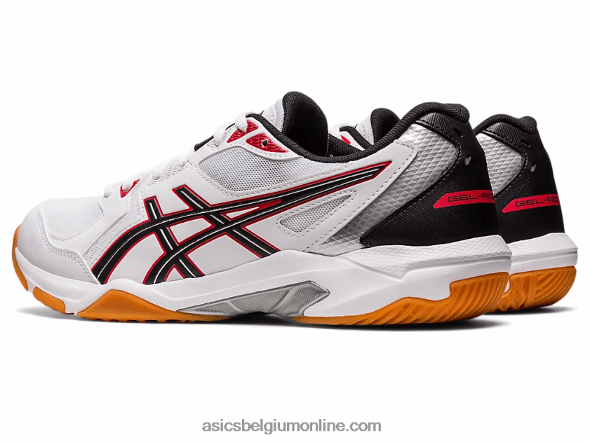 gelraket 10 V6HXR231 wit/klassiek rood Asics