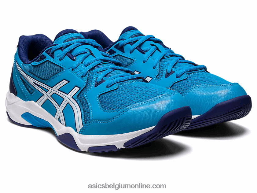gelraket 10 breed V6HXR2415 eiland blauw/wit Asics