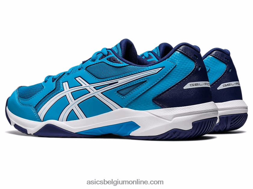 gelraket 10 breed V6HXR2415 eiland blauw/wit Asics