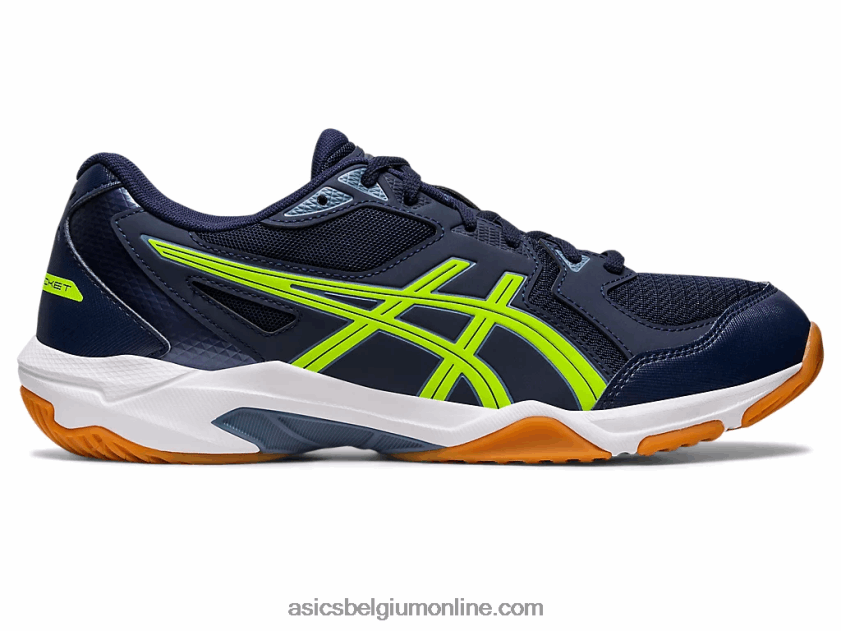 gelraket 10 breed V6HXR2442 middernacht/gevarengroen Asics