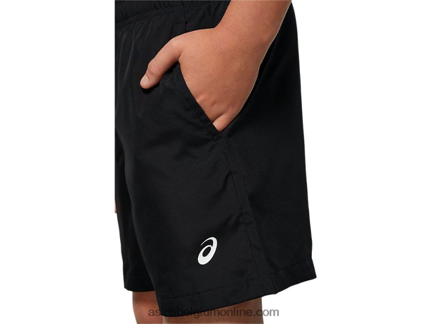 jeugd geweven sport short V6HXR24226 prestatie zwart Asics