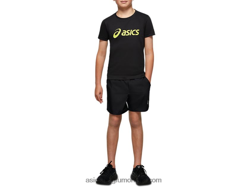 jeugd geweven sport short V6HXR24226 prestatie zwart Asics