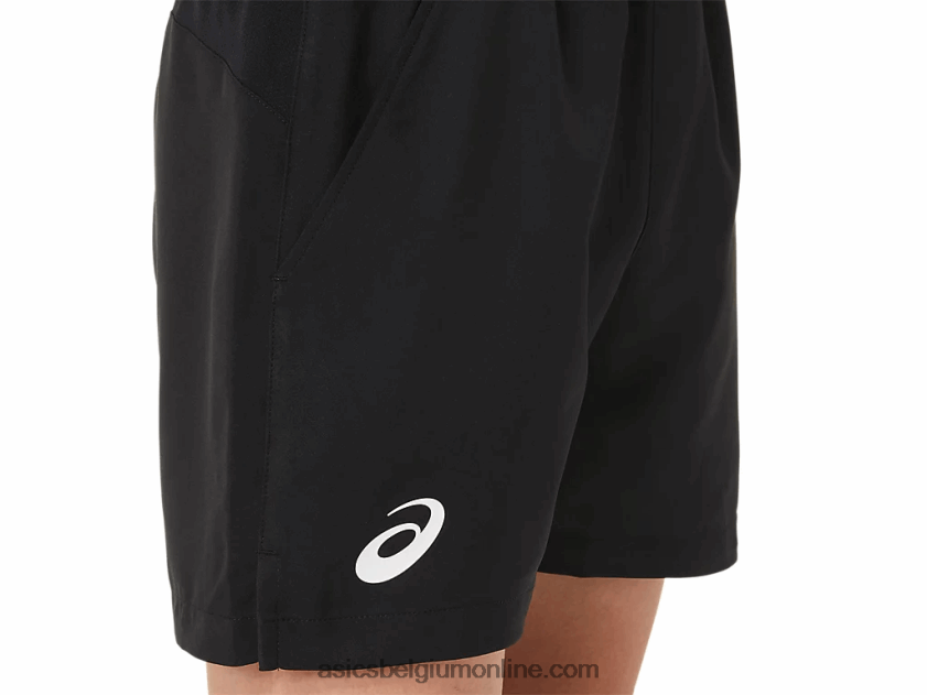 tennisshort voor kinderen V6HXR24234 prestatie zwart Asics