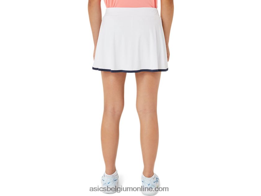 tennisskort voor kinderen V6HXR24235 briljant wit Asics