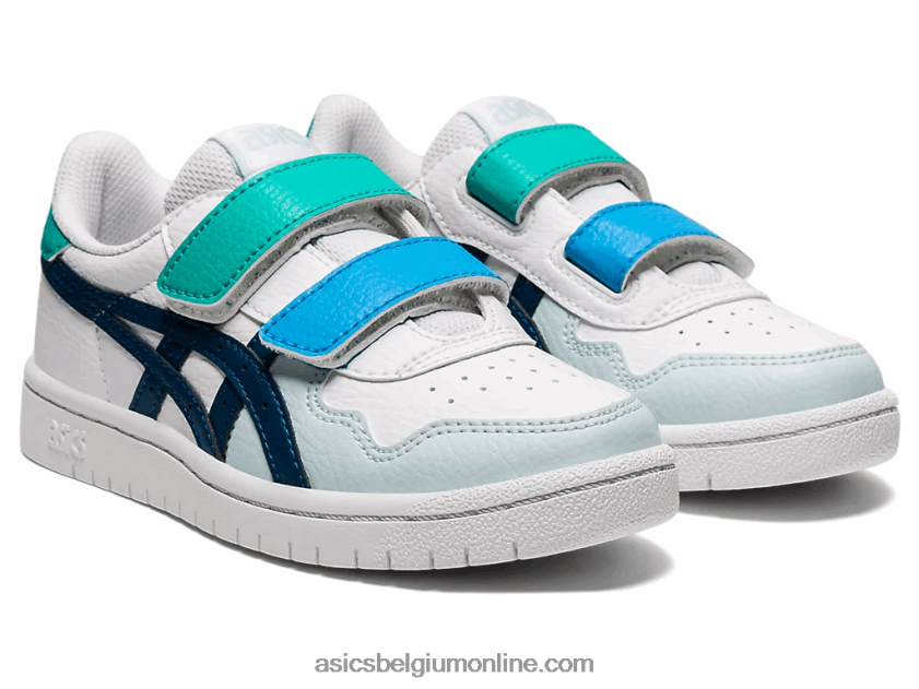 Japanse kleuterschool V6HXR24540 wit/makoblauw Asics