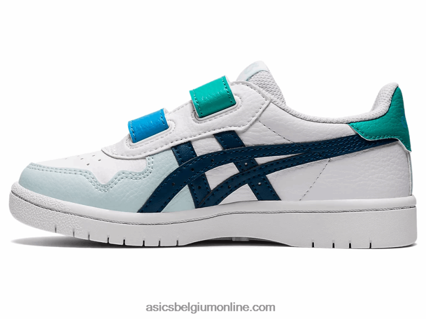 Japanse kleuterschool V6HXR24540 wit/makoblauw Asics