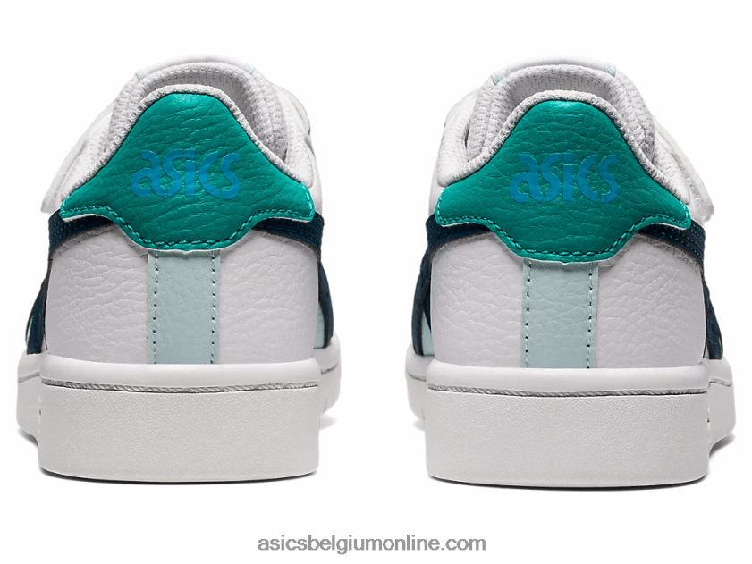 Japanse kleuterschool V6HXR24540 wit/makoblauw Asics