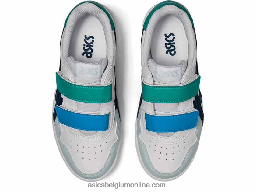 Japanse kleuterschool V6HXR24540 wit/makoblauw Asics