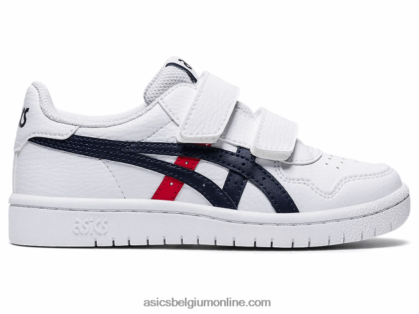 Japanse kleuterschool V6HXR24559 wit/klassiek rood Asics