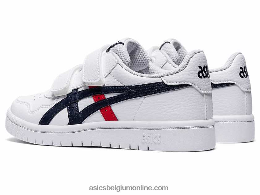Japanse kleuterschool V6HXR24559 wit/klassiek rood Asics