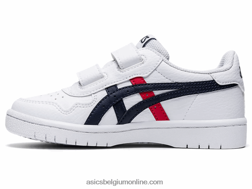 Japanse kleuterschool V6HXR24559 wit/klassiek rood Asics