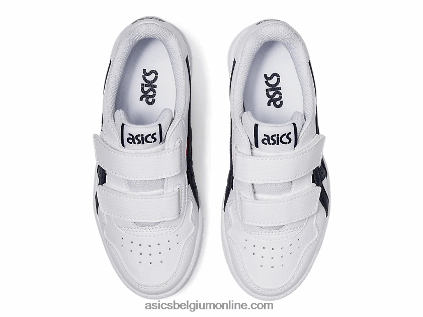 Japanse kleuterschool V6HXR24559 wit/klassiek rood Asics