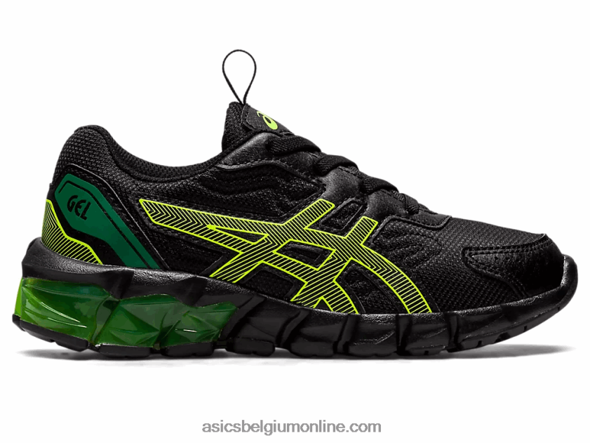 gel-quantum 90 3 kleuterschool V6HXR24355 zwart/veiligheidsgeel Asics