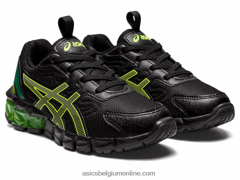 gel-quantum 90 3 kleuterschool V6HXR24355 zwart/veiligheidsgeel Asics