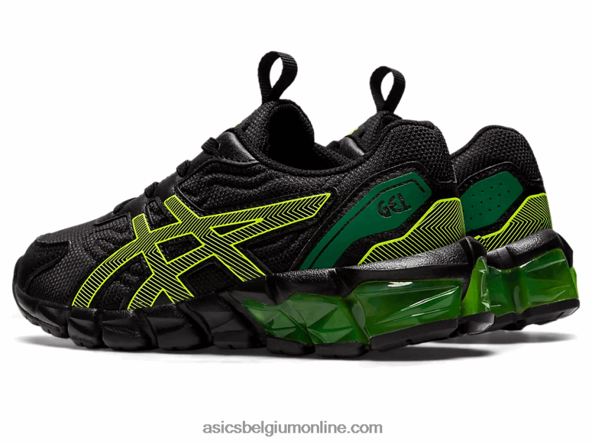 gel-quantum 90 3 kleuterschool V6HXR24355 zwart/veiligheidsgeel Asics