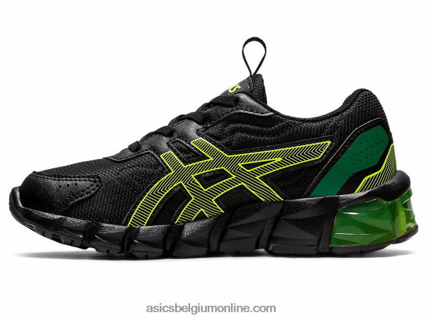 gel-quantum 90 3 kleuterschool V6HXR24355 zwart/veiligheidsgeel Asics