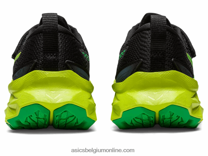 novablast 2 kleuterschool V6HXR24224 zwarte/limoenschil Asics