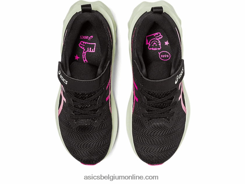 novablast 2 kleuterschool V6HXR24225 zwart/fruitpunch Asics