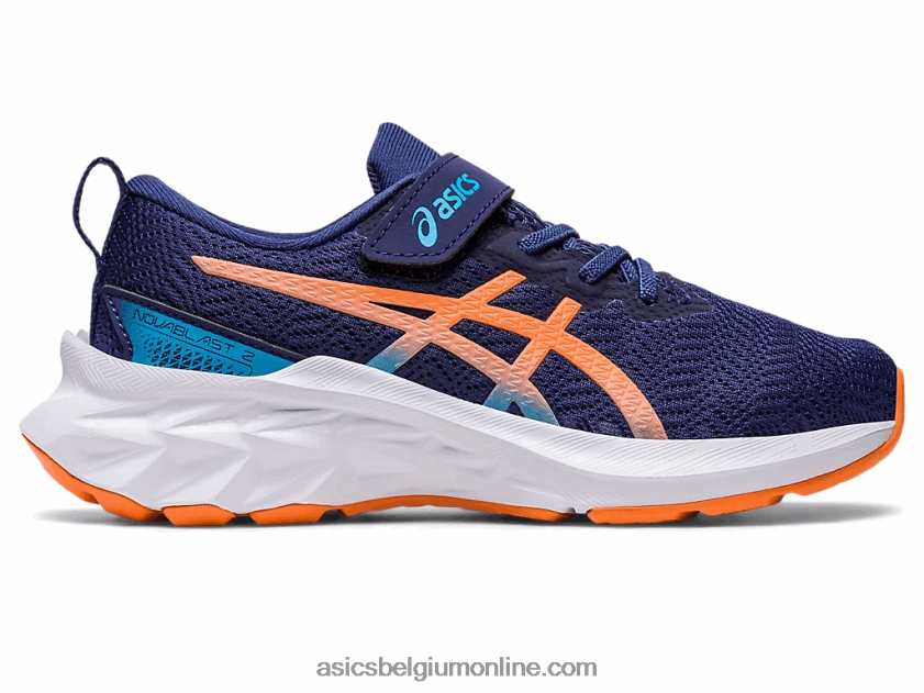 novablast 2 kleuterschool V6HXR24283 indigo blauw/zon perzik Asics