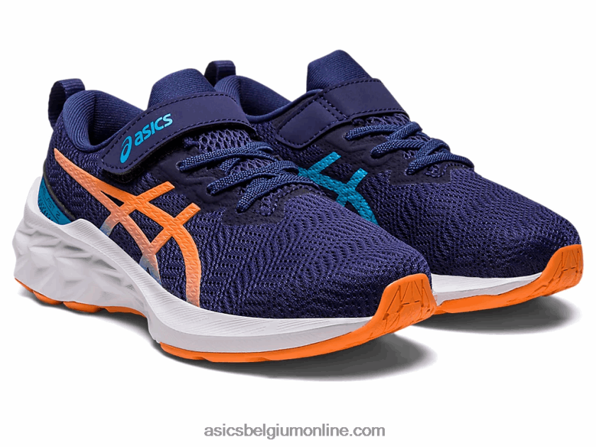 novablast 2 kleuterschool V6HXR24283 indigo blauw/zon perzik Asics