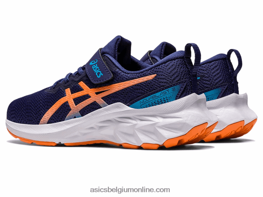 novablast 2 kleuterschool V6HXR24283 indigo blauw/zon perzik Asics