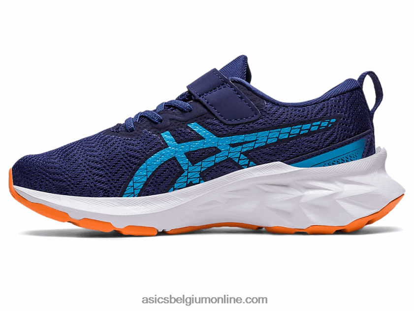 novablast 2 kleuterschool V6HXR24283 indigo blauw/zon perzik Asics