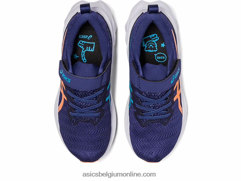 novablast 2 kleuterschool V6HXR24283 indigo blauw/zon perzik Asics