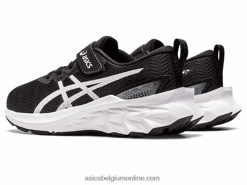 novablast 2 kleuterschool V6HXR24417 zwart wit Asics