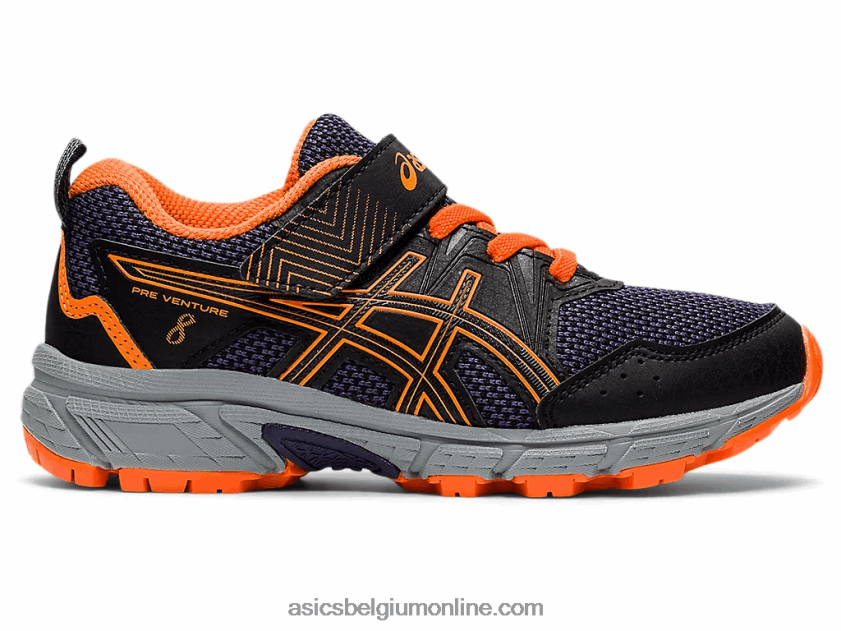 pre onderneming 8 kleuterschool V6HXR24488 zwart/schokkend oranje Asics