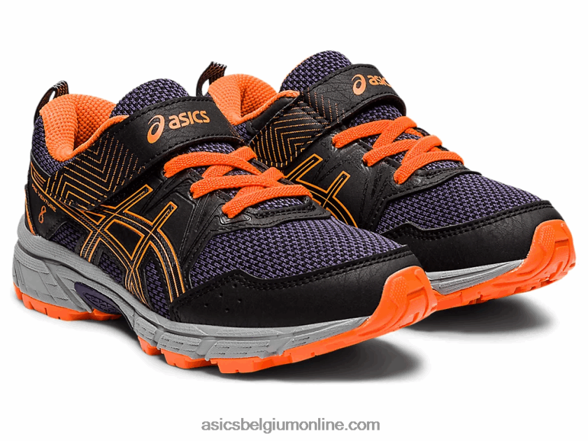 pre onderneming 8 kleuterschool V6HXR24488 zwart/schokkend oranje Asics