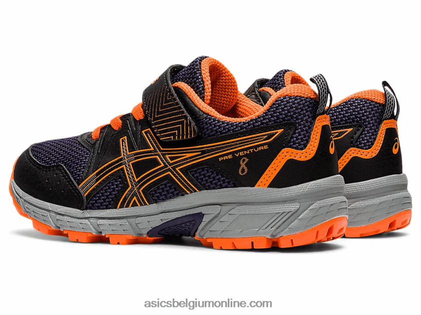 pre onderneming 8 kleuterschool V6HXR24488 zwart/schokkend oranje Asics